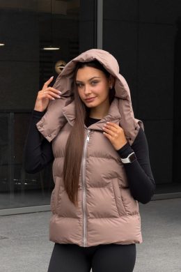 Жилетка VIBE : S,M, L, (матовий мокко)