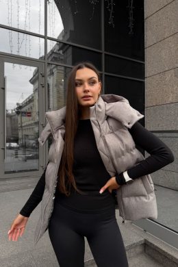 Жилетка VIBE : S,M, L, (кашемір беж)