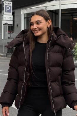 Пуховик VERTEX : S, M, L, XL (кашемір шоколад)