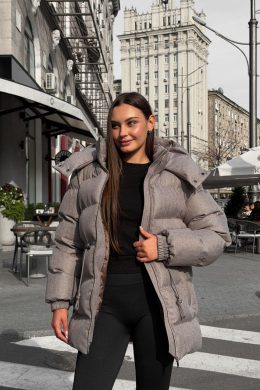 Пуховик NORDIC : S, M, L, XL (кашемір беж)